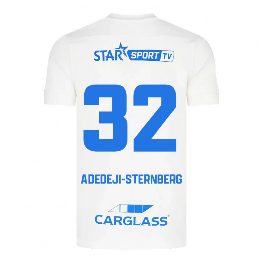 Danxen Homem Camisola Noah Adedeji-Sternberg #32 Branco Azul Alternativa 2025/26 Camisa