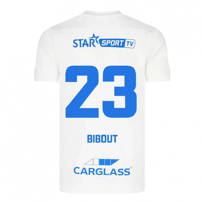 Danxen Homem Camisola Aaron Bibout #23 Branco Azul Alternativa 2025/26 Camisa