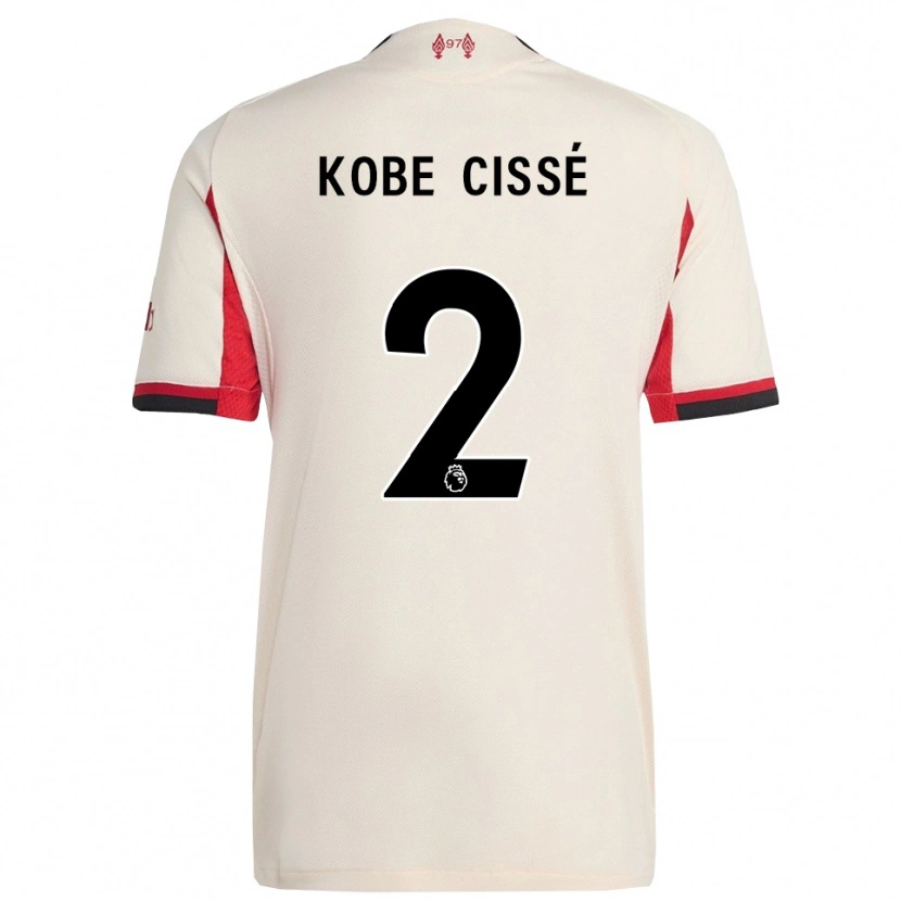Danxen Homem Camisola Prince Kobe Cissé #2 Branco Preto Alternativa 2025/26 Camisa