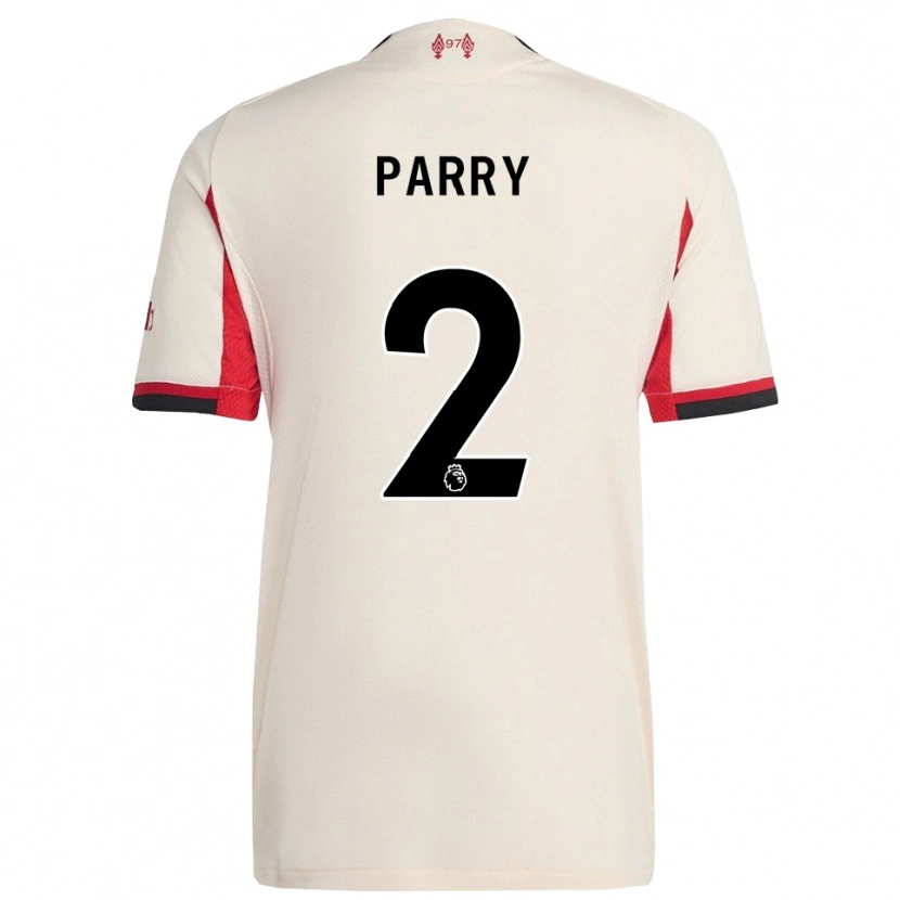 Danxen Homem Camisola Lucy Parry #2 Branco Preto Alternativa 2025/26 Camisa