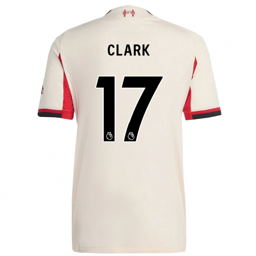 Danxen Homem Camisola Jenna Clark #17 Branco Preto Alternativa 2025/26 Camisa
