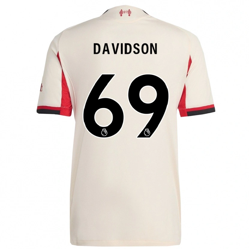 Danxen Homem Camisola Josh Davidson #69 Branco Preto Alternativa 2025/26 Camisa