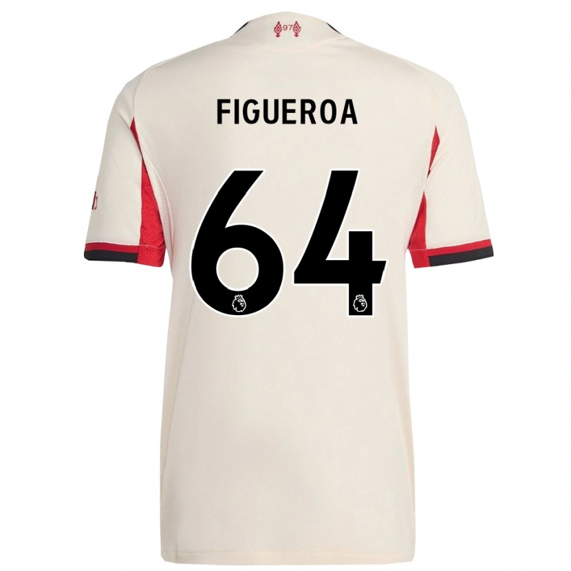 Danxen Homem Camisola Keyrol Figueroa #64 Branco Preto Alternativa 2025/26 Camisa