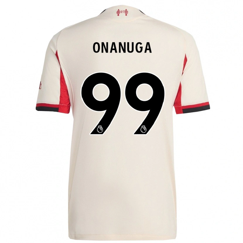 Danxen Homem Camisola Fola Onanuga #99 Branco Preto Alternativa 2025/26 Camisa