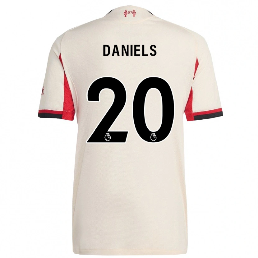 Danxen Homem Camisola Yana Daniels #20 Branco Preto Alternativa 2025/26 Camisa