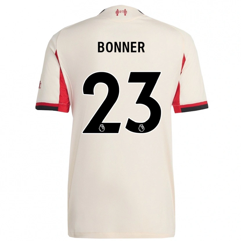 Danxen Homem Camisola Gemma Bonner #23 Branco Preto Alternativa 2025/26 Camisa