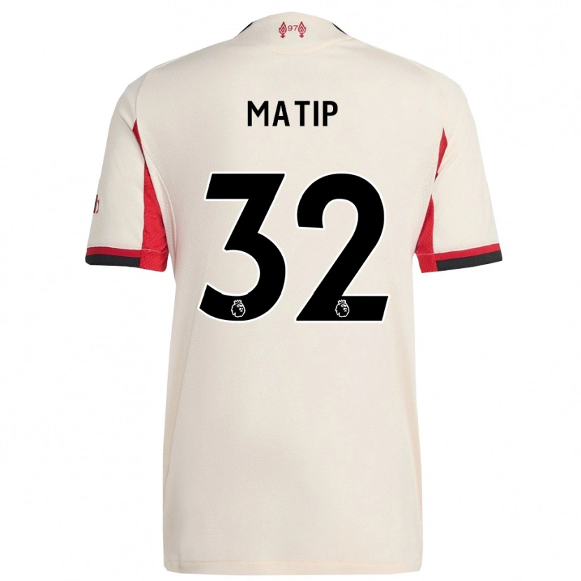 Danxen Homem Camisola Joel Matip #32 Branco Preto Alternativa 2025/26 Camisa
