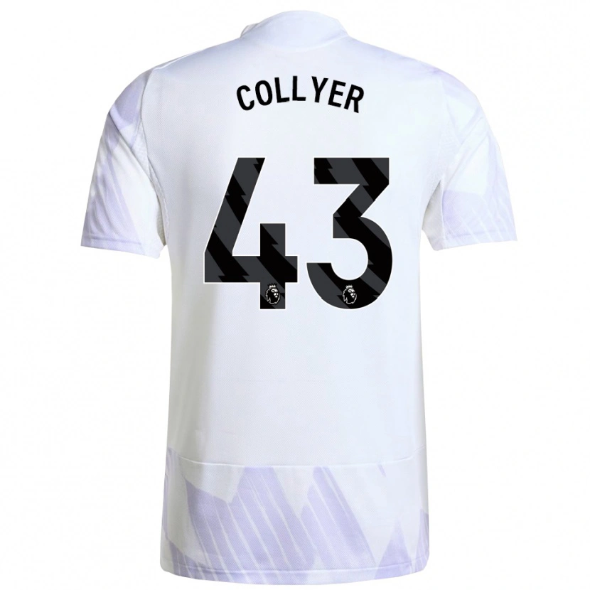 Danxen Homem Camisola Toby Collyer #43 Branco Roxo Roxo Alternativa 2025/26 Camisa