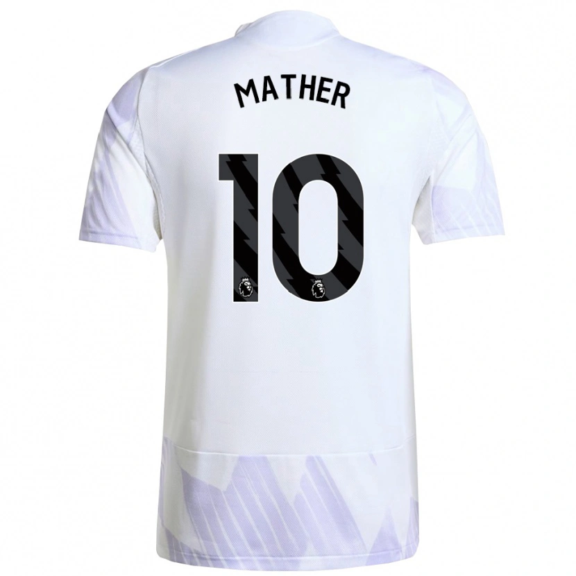 Danxen Homem Camisola Sam Mather #10 Branco Roxo Roxo Alternativa 2025/26 Camisa