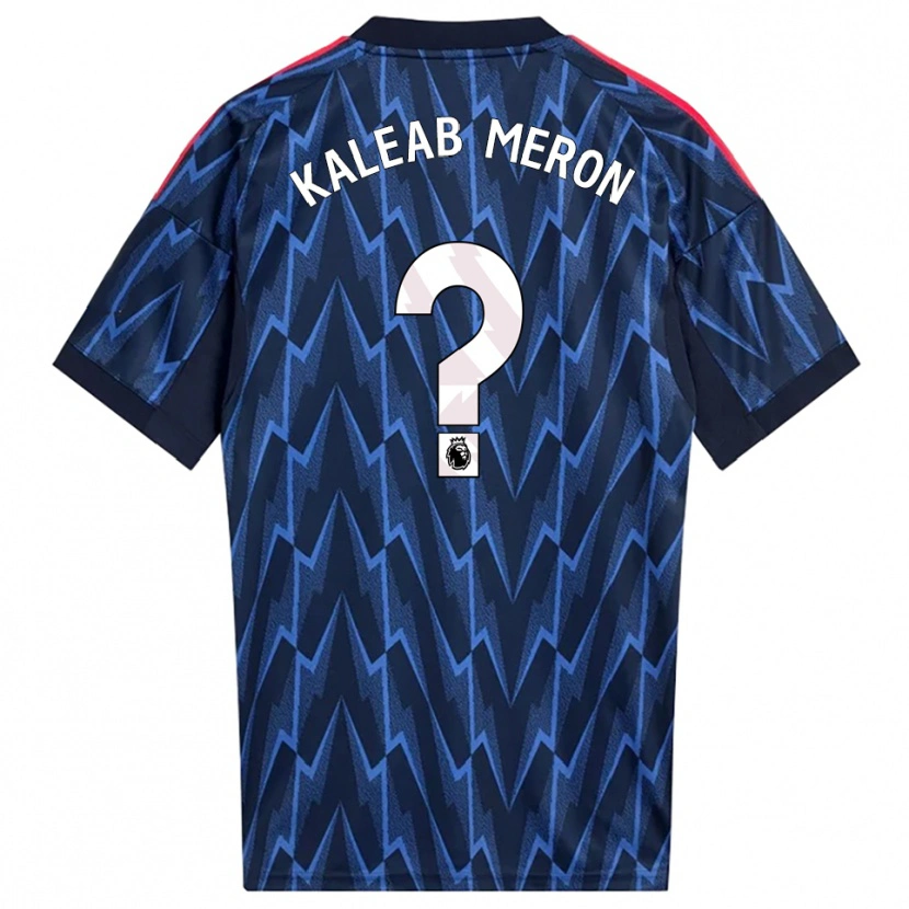 Danxen Homem Camisola Kaleab Meron #0 Marinho Vermelho Alternativa 2025/26 Camisa