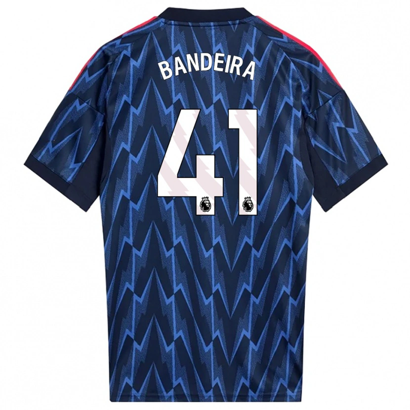 Danxen Homem Camisola Mauro Bandeira #41 Marinho Vermelho Alternativa 2025/26 Camisa