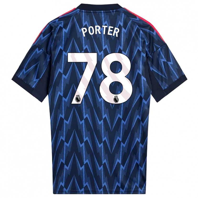 Danxen Homem Camisola Jack Porter #78 Marinho Vermelho Alternativa 2025/26 Camisa