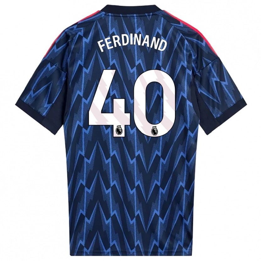 Danxen Homem Camisola Sebastian Ferdinand #40 Marinho Vermelho Alternativa 2025/26 Camisa