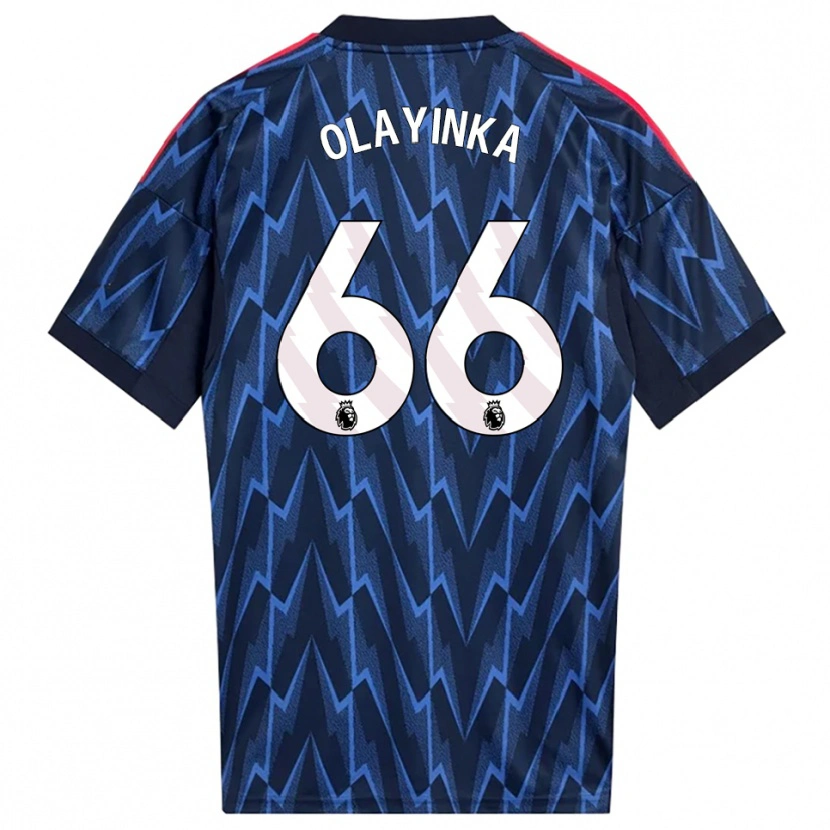 Danxen Homem Camisola James Olayinka #66 Marinho Vermelho Alternativa 2025/26 Camisa