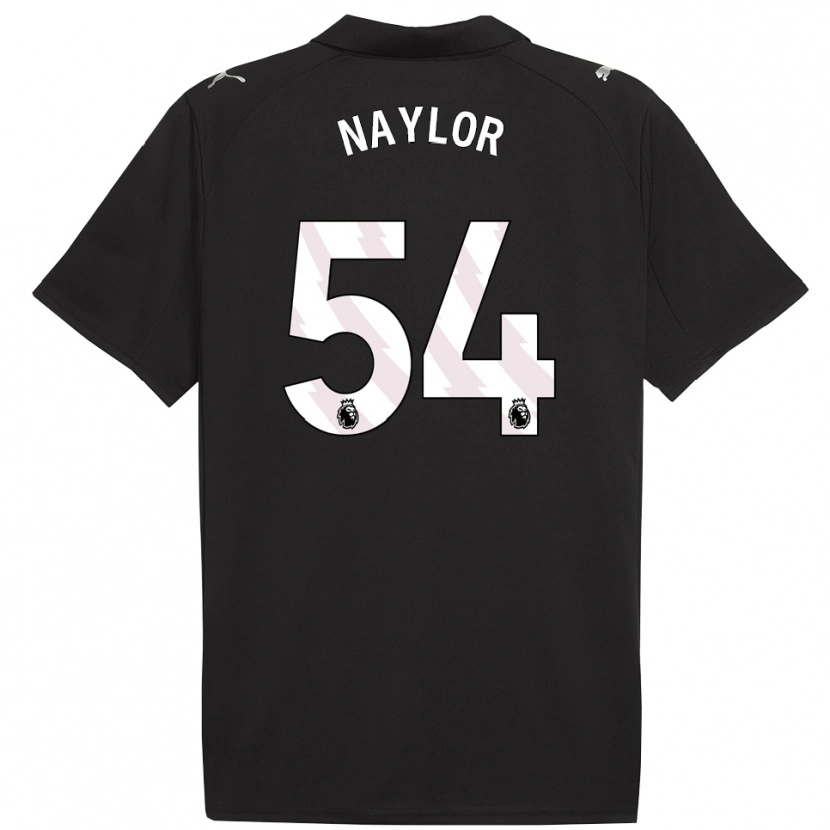 Danxen Homem Camisola Seb Naylor #54 Preto Branco Alternativa 2025/26 Camisa