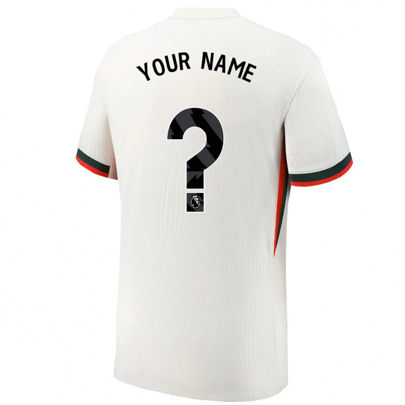 Danxen Homem Camisola Seu Nome #0 Branco Verde Alternativa 2025/26 Camisa