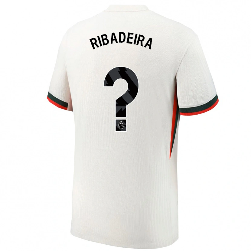 Danxen Homem Camisola Louna Ribadeira #0 Branco Verde Alternativa 2025/26 Camisa