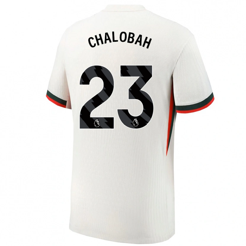 Danxen Homem Camisola Trevoh Chalobah #23 Branco Verde Alternativa 2025/26 Camisa