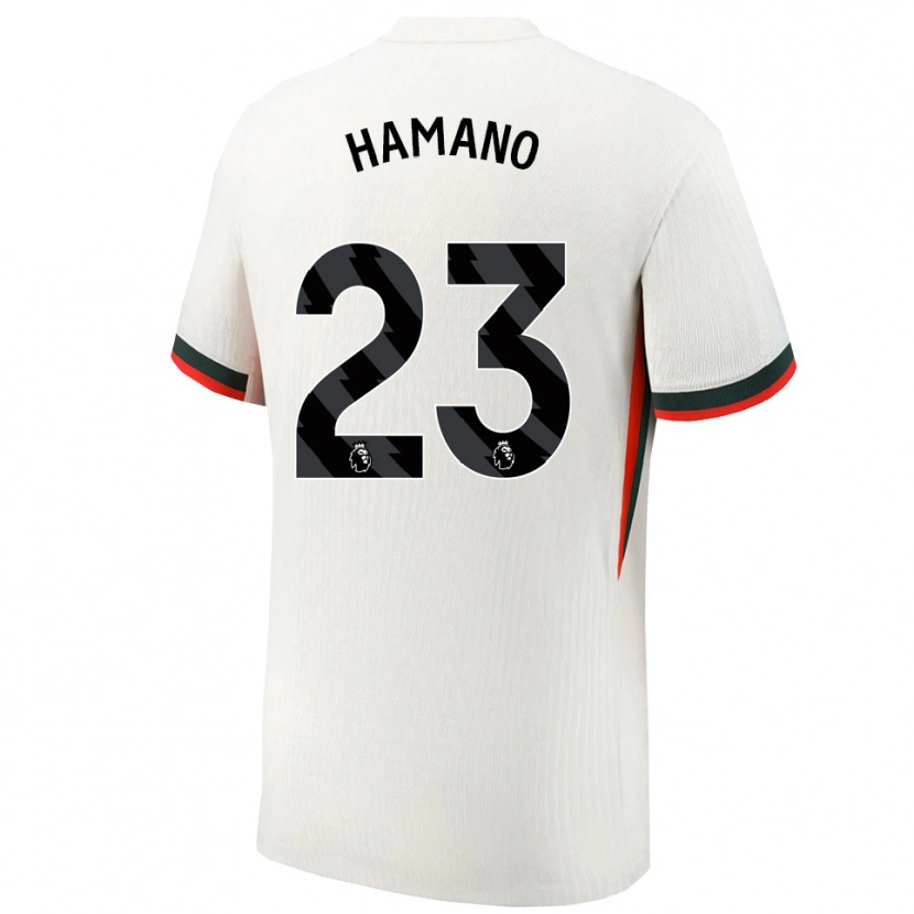 Danxen Homem Camisola Maika Hamano #23 Branco Verde Alternativa 2025/26 Camisa