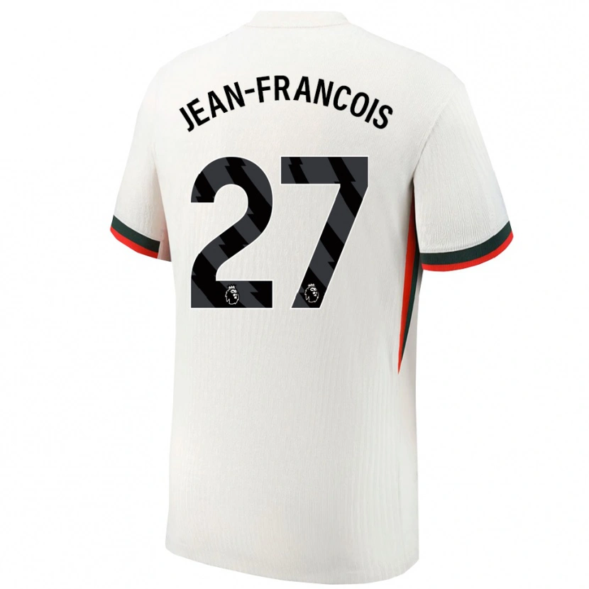 Danxen Homem Camisola Oriane Jean-Francois #27 Branco Verde Alternativa 2025/26 Camisa