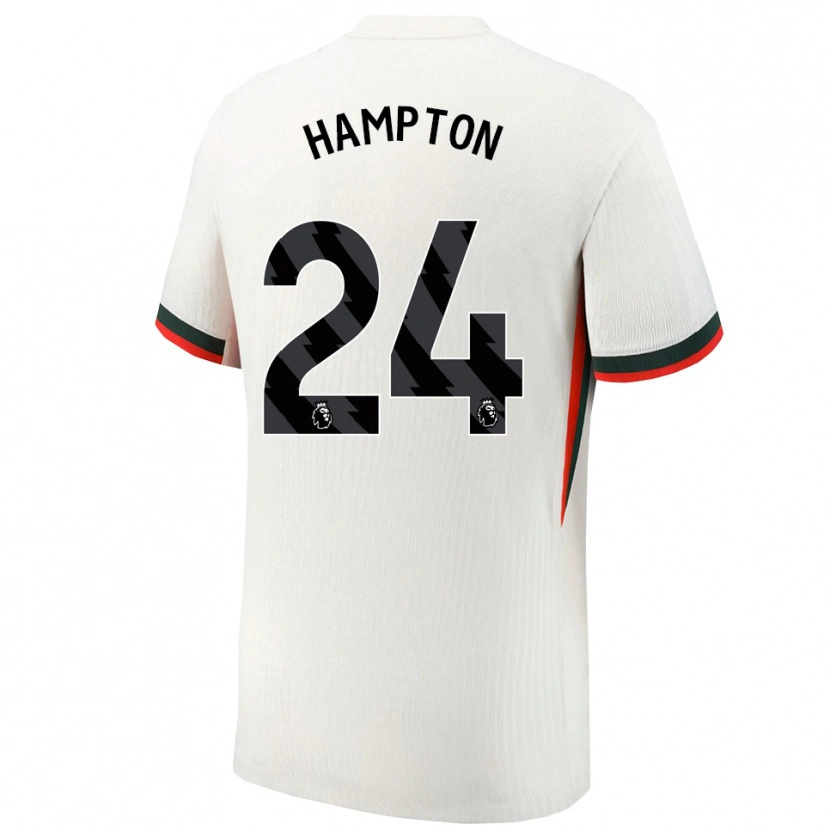 Danxen Homem Camisola Hannah Hampton #24 Branco Verde Alternativa 2025/26 Camisa