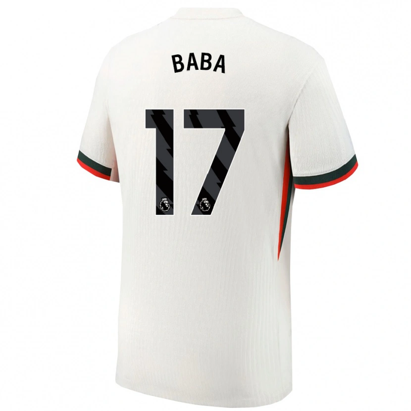 Danxen Homem Camisola Abdul-Rahman Baba #17 Branco Verde Alternativa 2025/26 Camisa
