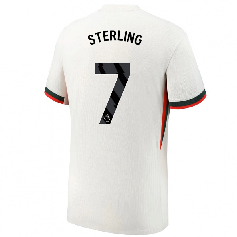 Danxen Homem Camisola Raheem Sterling #7 Branco Verde Alternativa 2025/26 Camisa