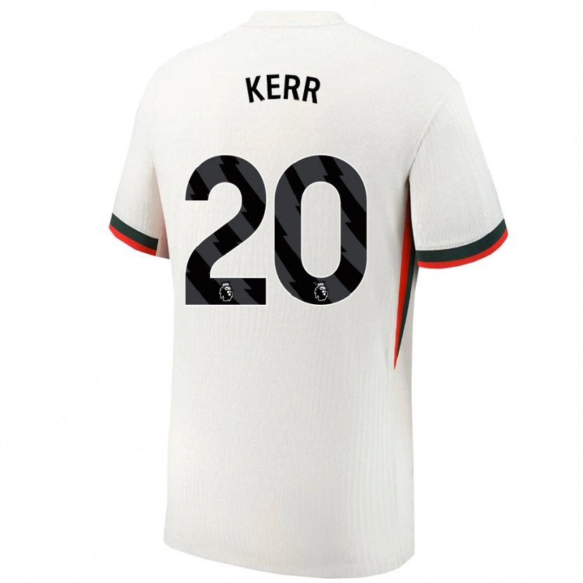 Danxen Homem Camisola Sam Kerr #20 Branco Verde Alternativa 2025/26 Camisa