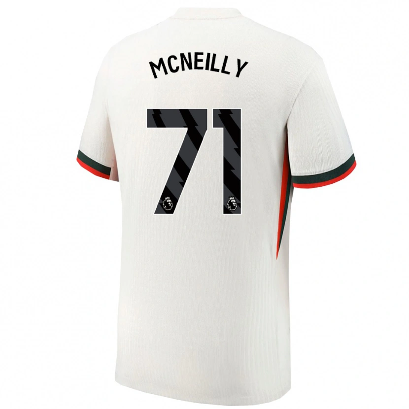 Danxen Homem Camisola Donnell Mcneilly #71 Branco Verde Alternativa 2025/26 Camisa