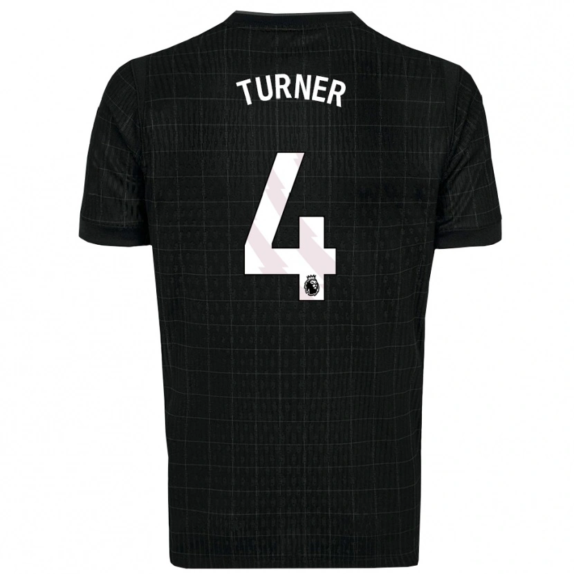 Danxen Homem Camisola Amy Turner #4 Preto Cinza Alternativa 2025/26 Camisa