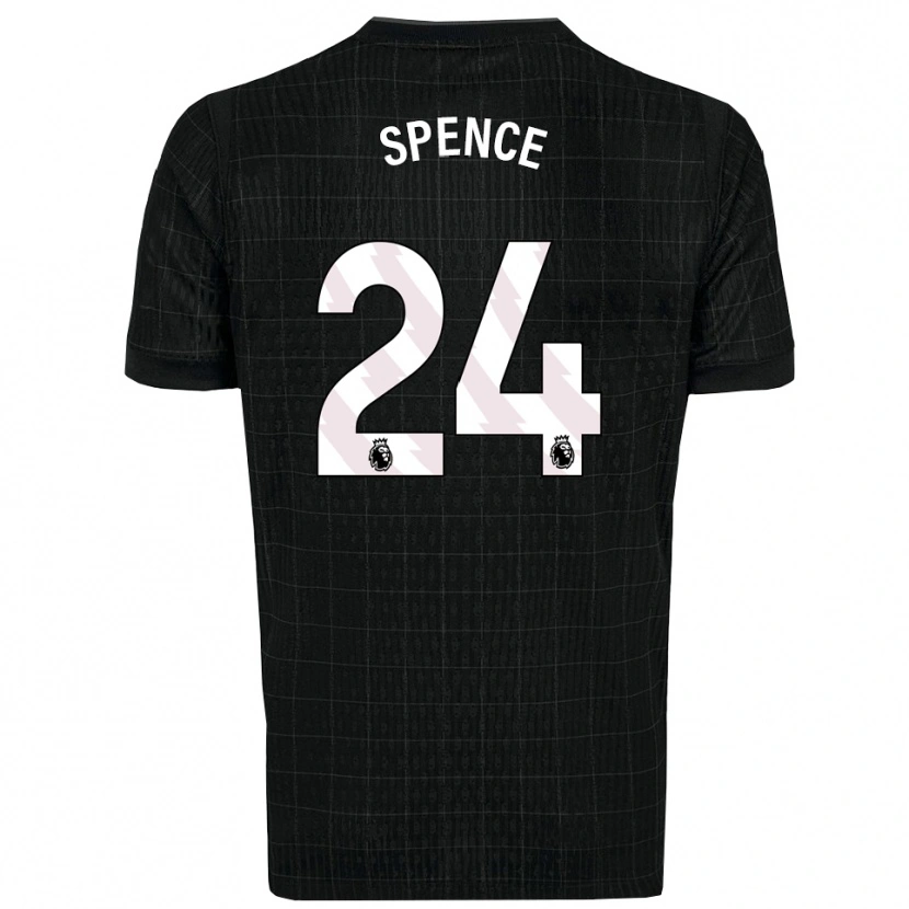 Danxen Homem Camisola Djed Spence #24 Preto Cinza Alternativa 2025/26 Camisa
