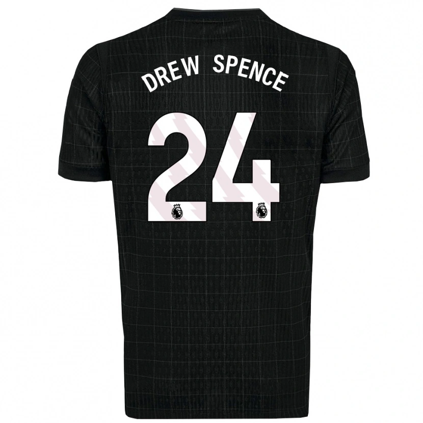 Danxen Homem Camisola Drew Spence #24 Preto Cinza Alternativa 2025/26 Camisa