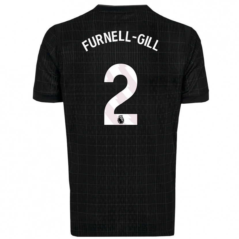 Danxen Homem Camisola Luca Furnell-Gill #2 Preto Cinza Alternativa 2025/26 Camisa