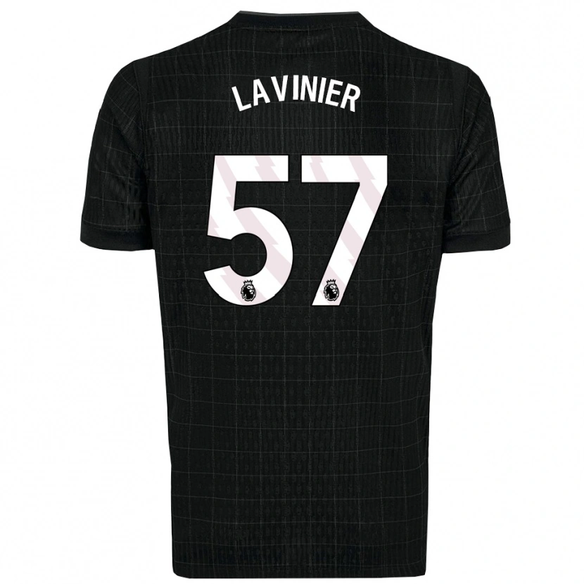 Danxen Homem Camisola Marcel Lavinier #57 Preto Cinza Alternativa 2025/26 Camisa