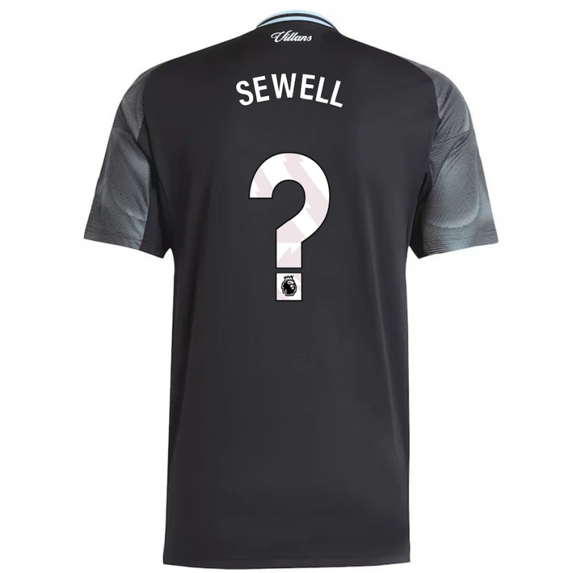 Danxen Homem Camisola Dewain Sewell #0 Preto Azul Celeste Alternativa 2025/26 Camisa