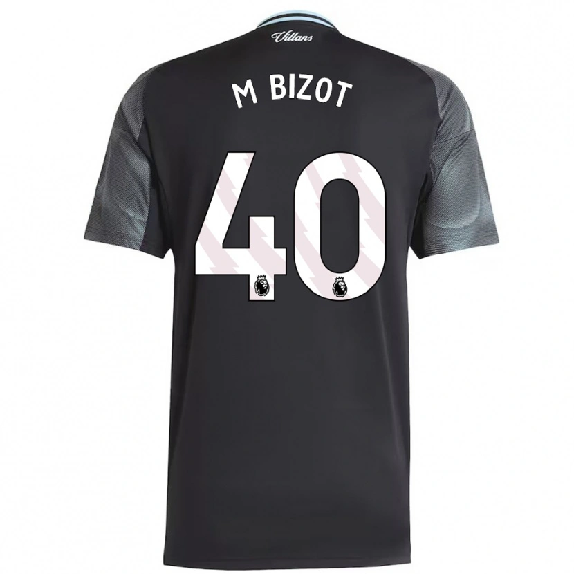 Danxen Homem Camisola Marco Bizot #40 Preto Azul Celeste Alternativa 2025/26 Camisa