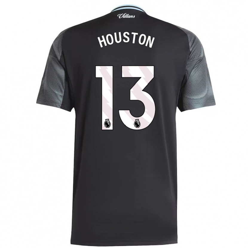 Danxen Homem Camisola Theo Houston #13 Preto Azul Celeste Alternativa 2025/26 Camisa