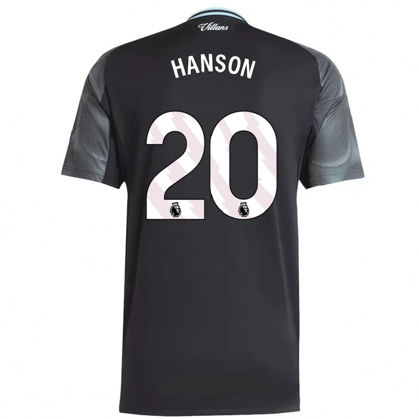 Danxen Homem Camisola Kirsty Hanson #20 Preto Azul Celeste Alternativa 2025/26 Camisa
