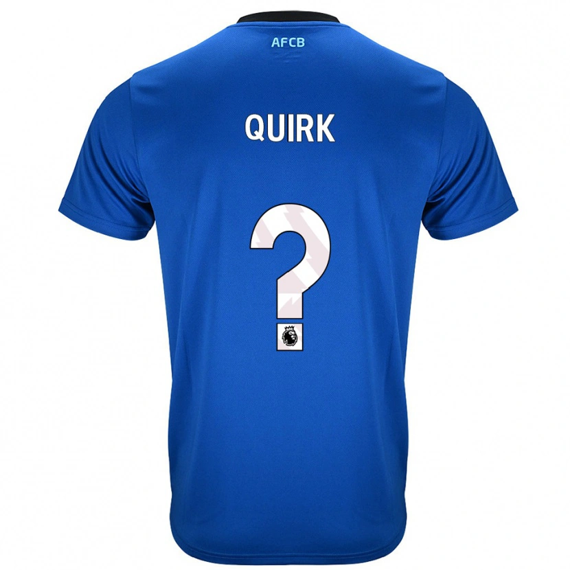 Danxen Homem Camisola Sophie Quirk #0 Azul Preto Alternativa 2025/26 Camisa