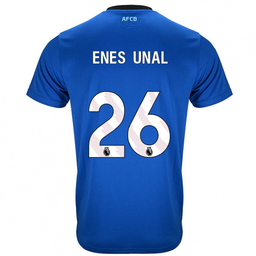 Danxen Homem Camisola Enes Ünal #26 Azul Preto Alternativa 2025/26 Camisa