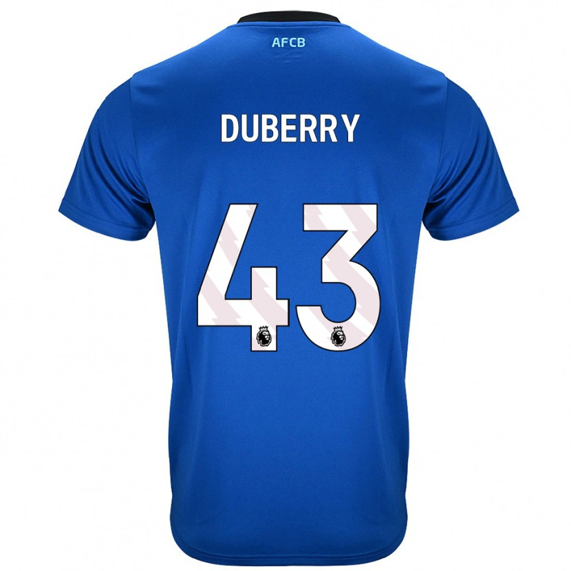 Danxen Homem Camisola Zain Silcott-Duberry #43 Azul Preto Alternativa 2025/26 Camisa
