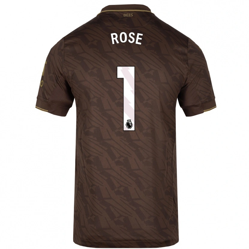 Danxen Homem Camisola Reggie Rose #1 Marrom Dourado Alternativa 2025/26 Camisa