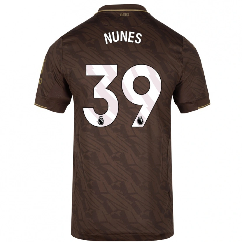 Danxen Homem Camisola Gustavo Nunes #39 Marrom Dourado Alternativa 2025/26 Camisa