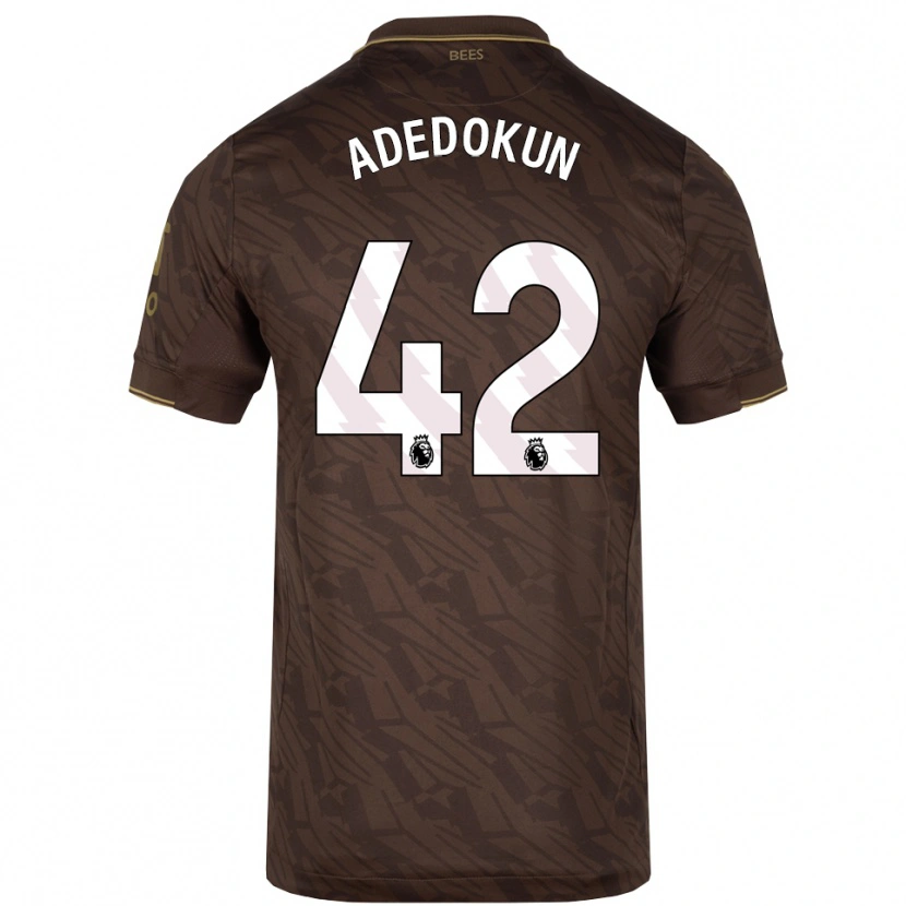 Danxen Homem Camisola Val Adedokun #42 Marrom Dourado Alternativa 2025/26 Camisa