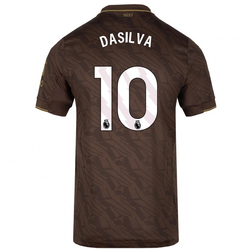 Danxen Homem Camisola Josh Dasilva #10 Marrom Dourado Alternativa 2025/26 Camisa