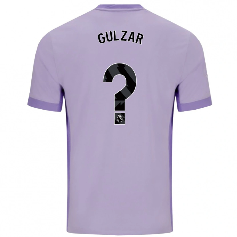 Danxen Homem Camisola Layth Gulzar #0 Roxo Taro Branco Alternativa 2025/26 Camisa