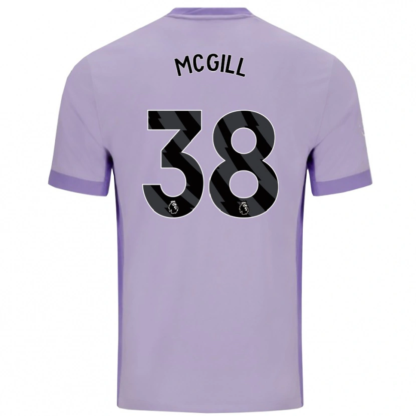 Danxen Homem Camisola Tom Mcgill #38 Roxo Taro Branco Alternativa 2025/26 Camisa