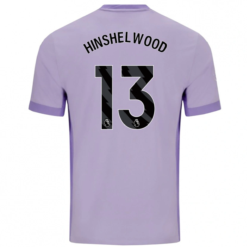 Danxen Homem Camisola Jack Hinshelwood #13 Roxo Taro Branco Alternativa 2025/26 Camisa