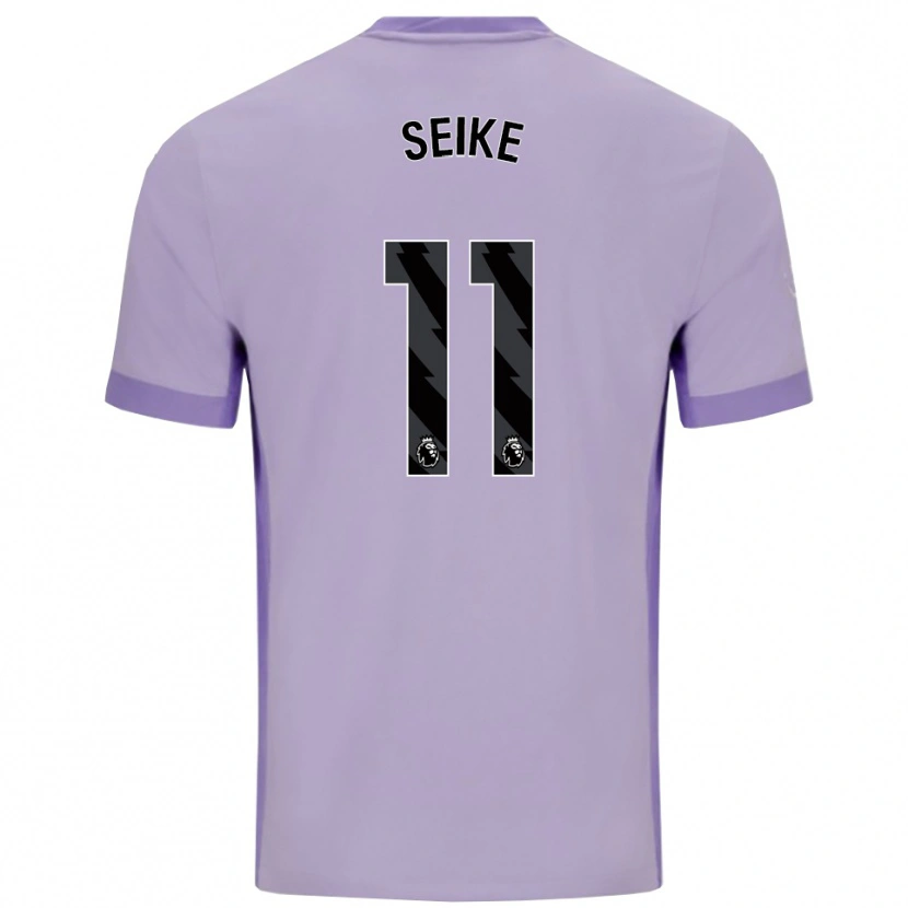 Danxen Homem Camisola Kiko Seike #11 Roxo Taro Branco Alternativa 2025/26 Camisa
