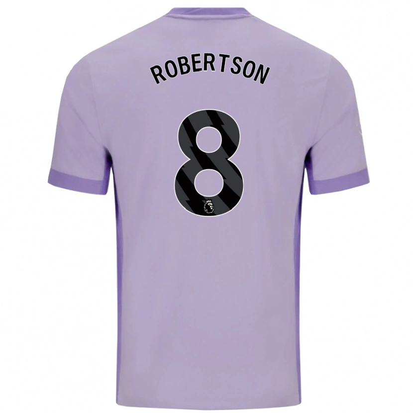 Danxen Homem Camisola Josh Robertson #8 Roxo Taro Branco Alternativa 2025/26 Camisa